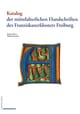 Cover Katalog Handschriften Franziskanerkloster Fribourg 2023